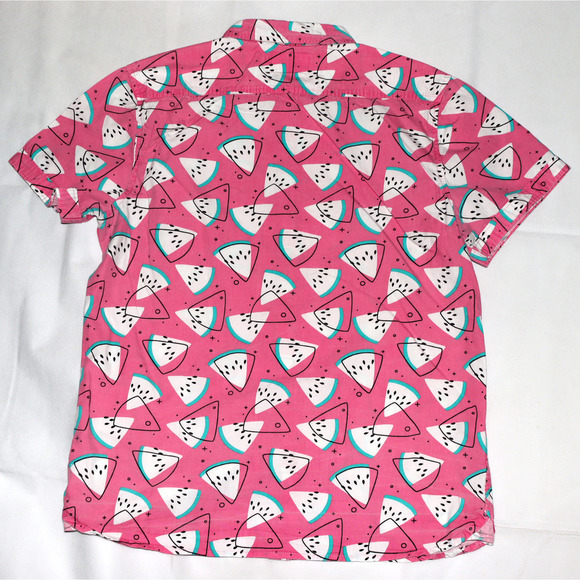 MTL Made To Live NYC Slim Fit Men's Short Sleeve Button Front Shirt Size Medium - Picture 3 of 5